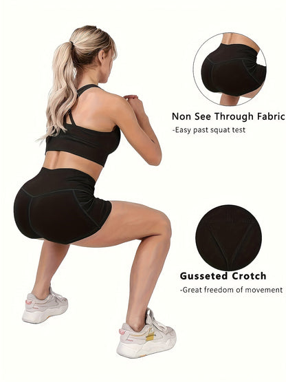Women's Athletic Shorts - Stretch With Pockets – 10-Variant Selection detail view