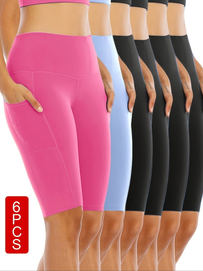 Women's Athletic Shorts - Stretch With Pockets Active Style – view 6