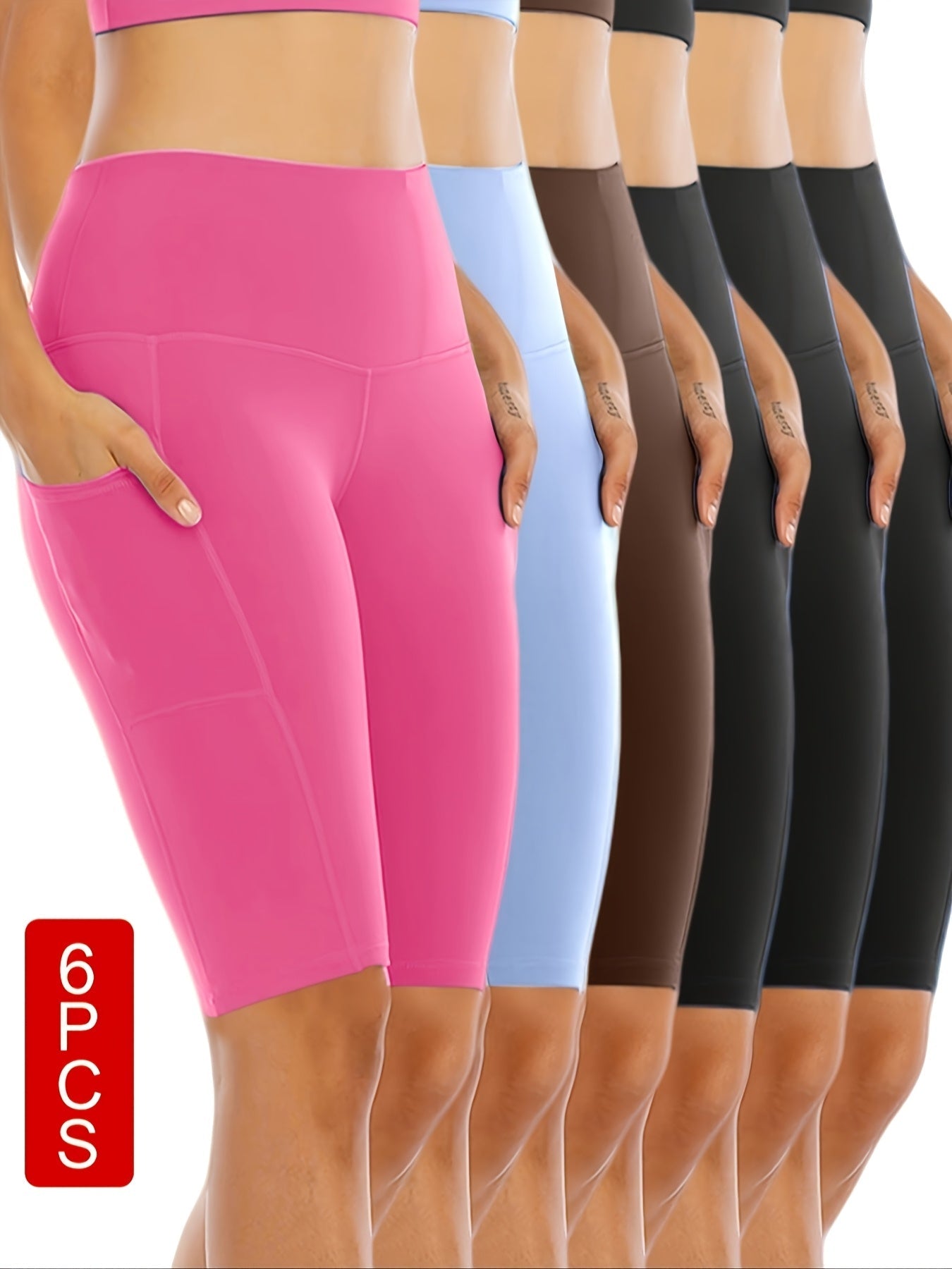 Women's Athletic Shorts - Stretch With Pockets Active Style – view 7