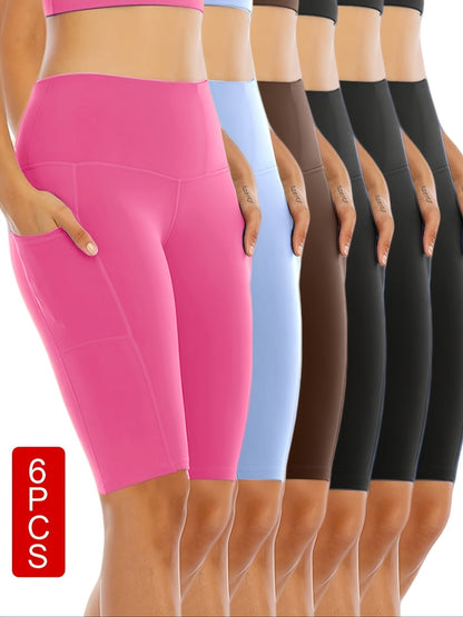 Women's Athletic Shorts - Stretch With Pockets Active Style – view 7