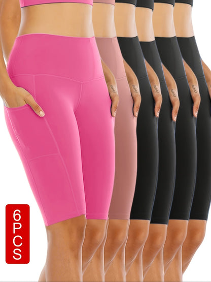 Women's Athletic Shorts - Stretch With Pockets Active Style detail view