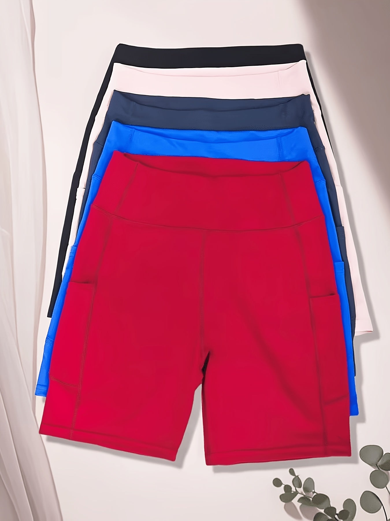 Women's Athletic Shorts - Stretch With Pockets – Sizes M–XXL – main product image