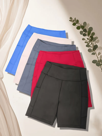 Women's Athletic Shorts - Stretch With Pockets – Sizes M–XXL – view 3