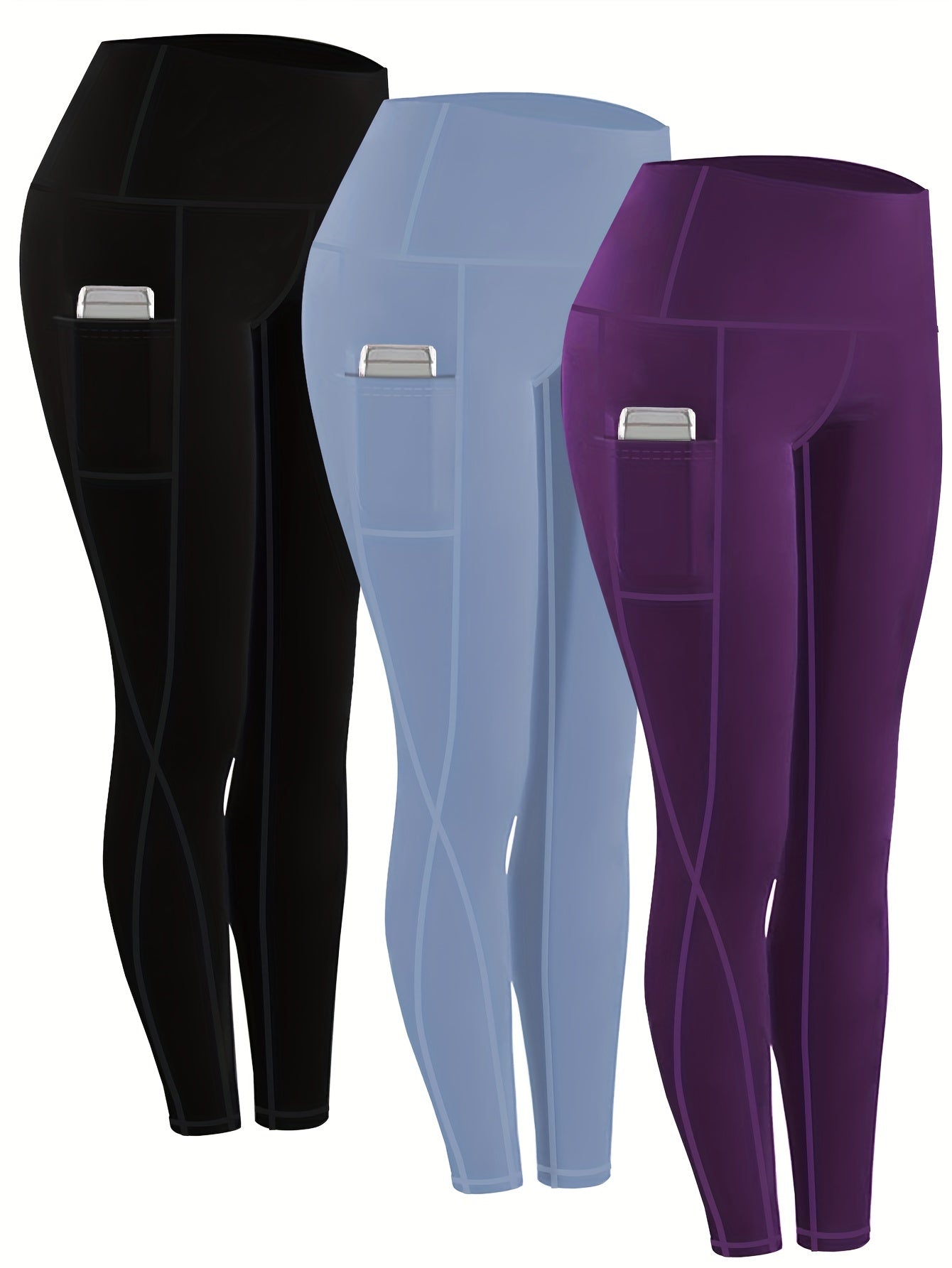 Women's Athletic Tights – Black option – view 8