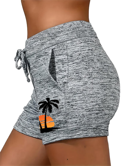 Women's Beach Shorts - Stretch With Pockets – Light Grey – view 9