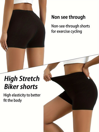 Women's Biker Shorts - 3 Black + 2 Hemp Gray Clean Finish detail view