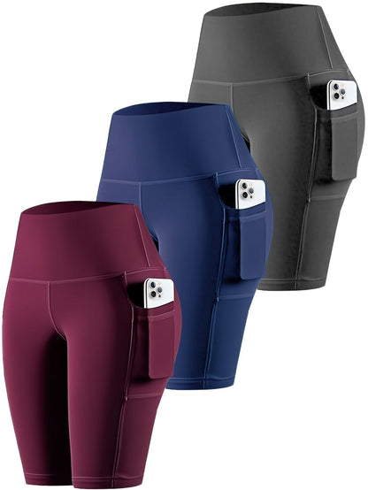 Women's Biker Shorts - 3-Pack Pockets – view 5