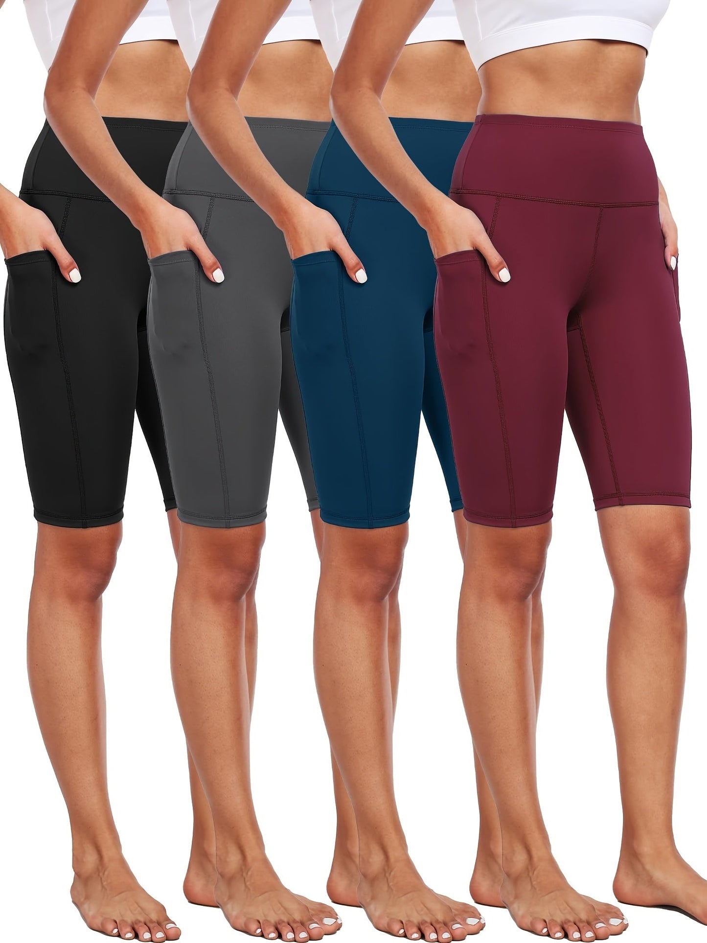 Women's Biker Shorts - 4-Pack Pockets – view 2