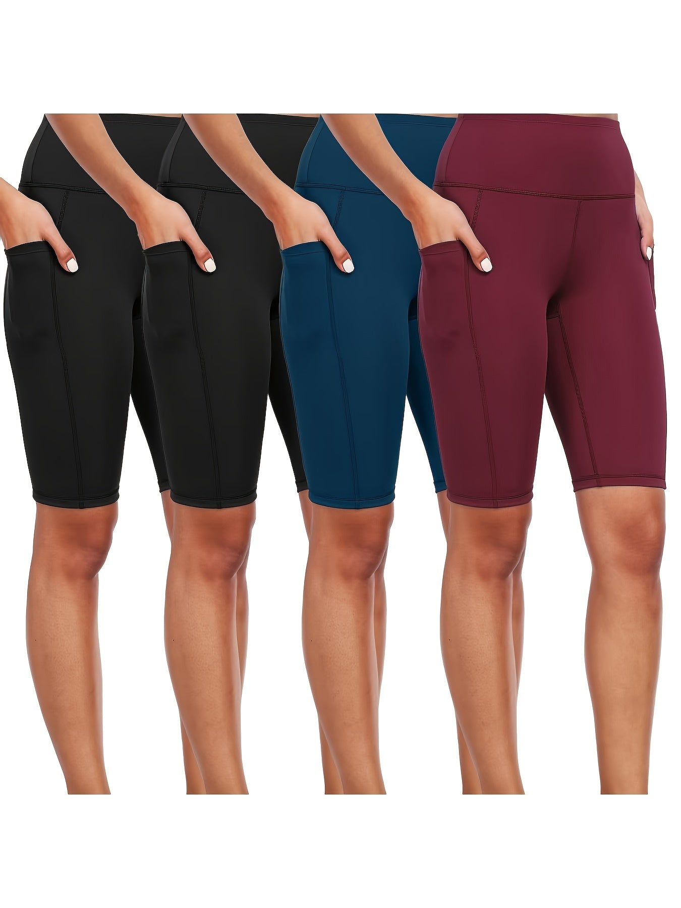 Women's Biker Shorts - 4-Pack Pockets – view 4
