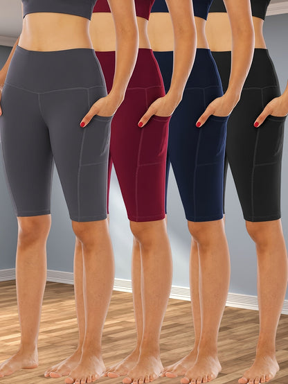 Women's Biker Shorts - 4-Pack Regular Fit detail view