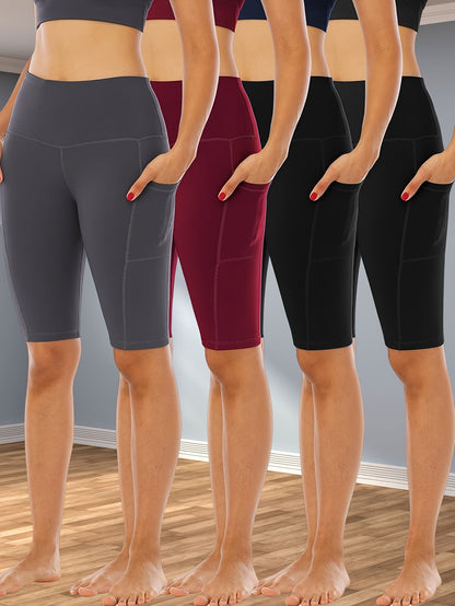 Women's Biker Shorts - 4-Pack Regular Fit detail view