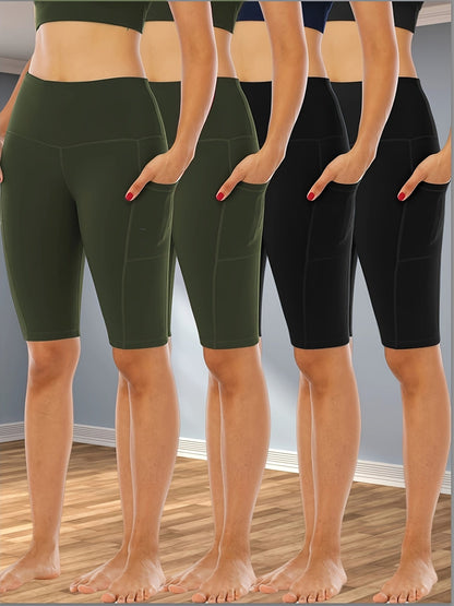 Women's Biker Shorts - 4-Pack Regular Fit detail view