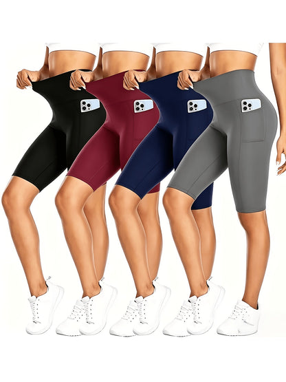 Women's Biker Shorts - 4-Pack Regular Fit detail view