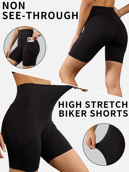 Women's Biker Shorts - 5-Pack Pockets detail view