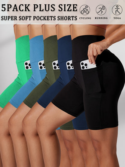 Women's Biker Shorts - Black Pockets – Black option – view 2