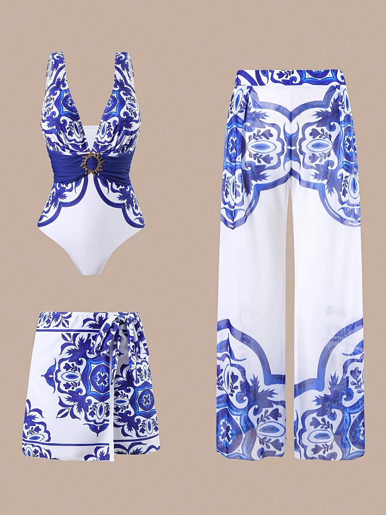 Women's Bikini Set - Vacation Style 3-Piece Beach Style – main product image