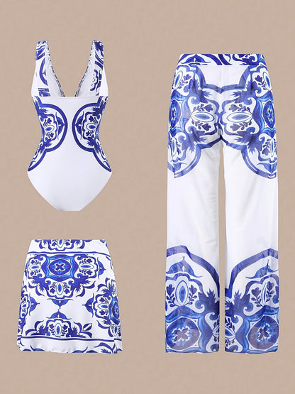 Women's Bikini Set - Vacation Style 3-Piece Beach Style detail view