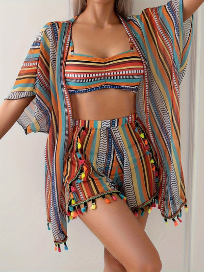 Women's Bikini Set - Vacation Style Crew Neck – main product image