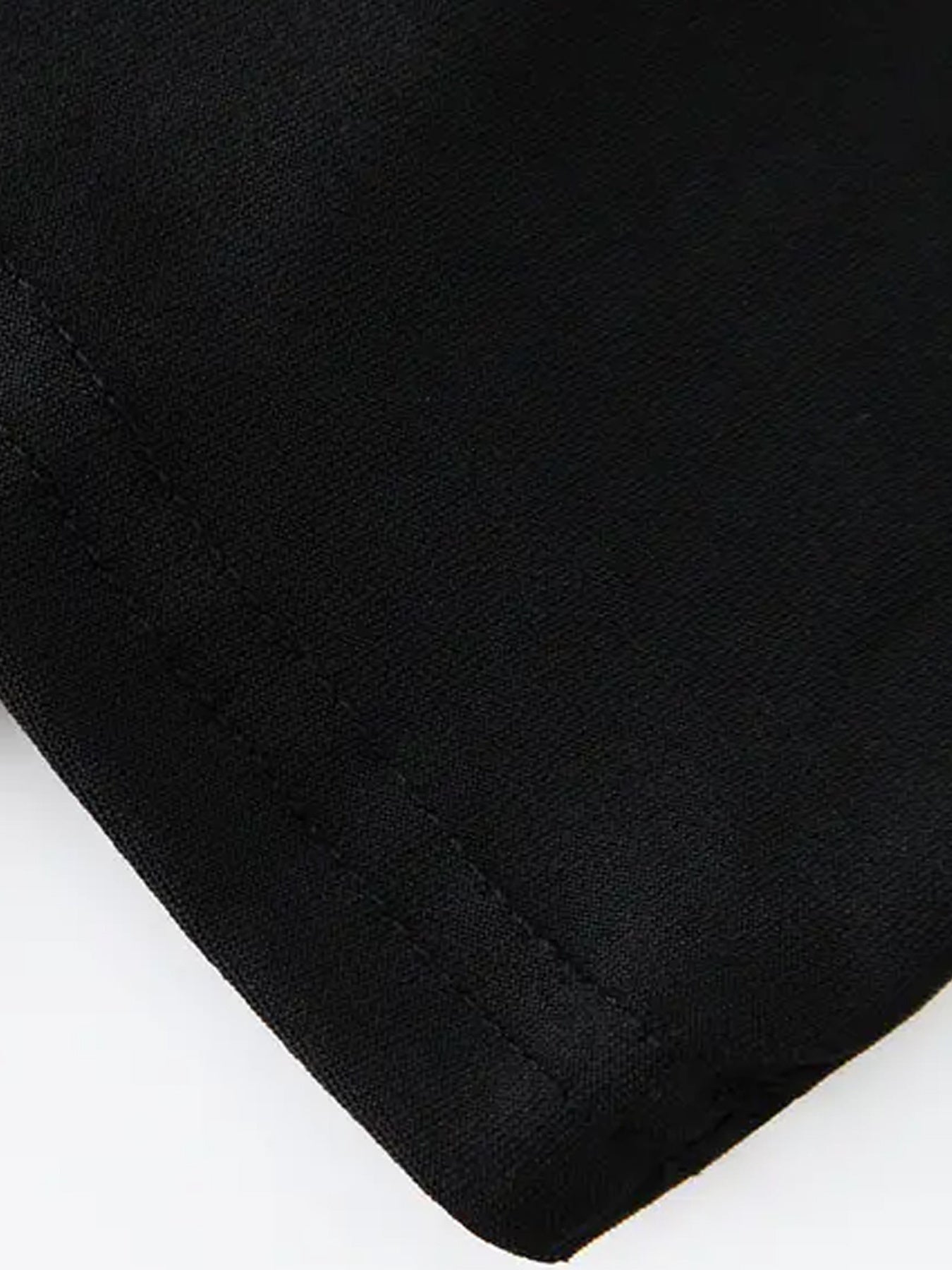 Women's Black Geometric Casual Dress - Pocket detail view