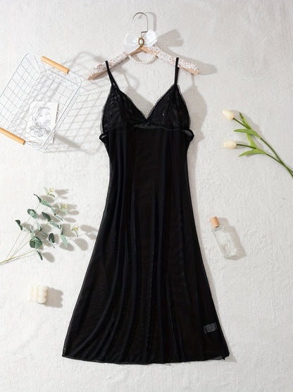 Women's Black Lace Cocktail Dress - Party Ready detail view