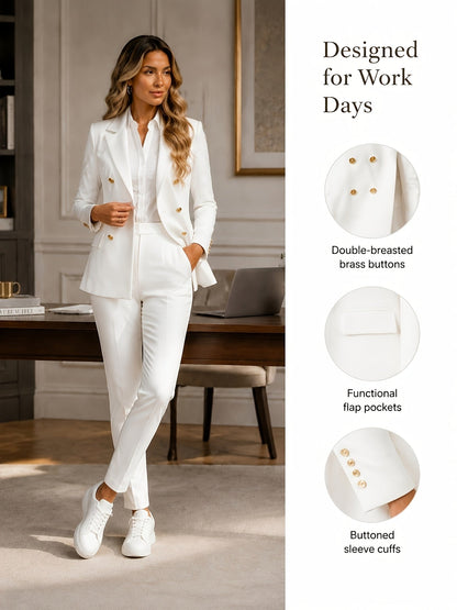 Women's Blazer Pantsuit Set - Business Matching Style 84 detail view