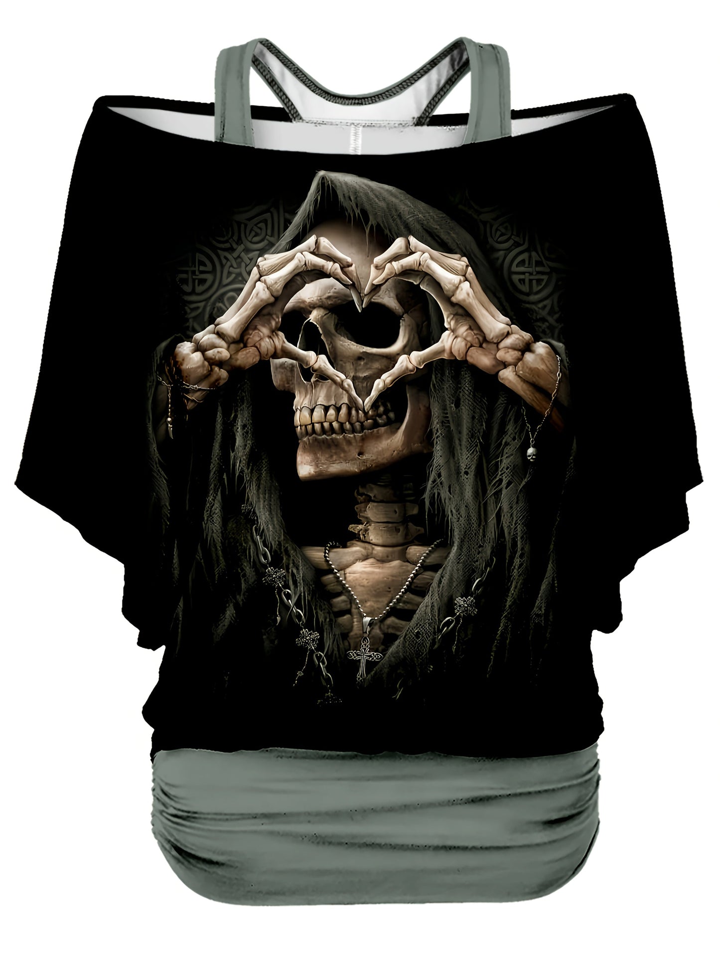 Women's Blouse - Solid Color – Black detail view