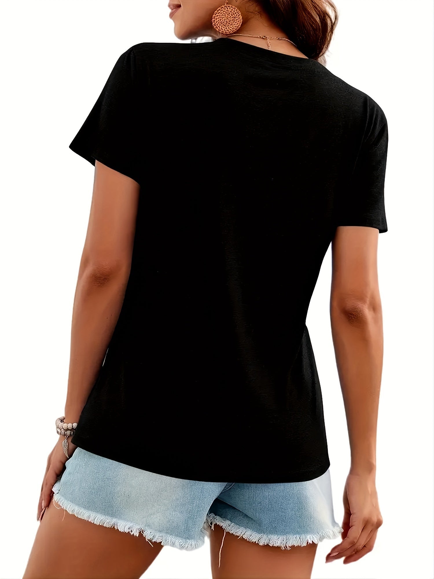 Women's Blouse - Solid Color – Orange – view 5