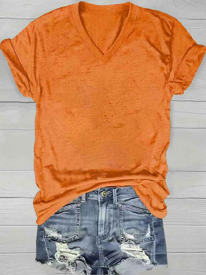 Women's Blouse - Solid Color – Orange – view 6