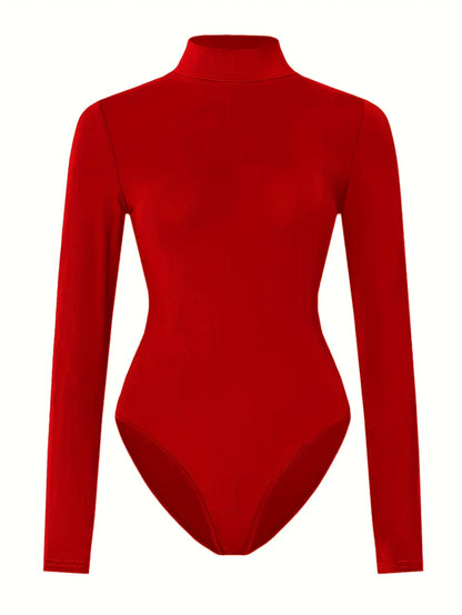 Women's Bodysuit - Long Sleeve Button-Front detail view