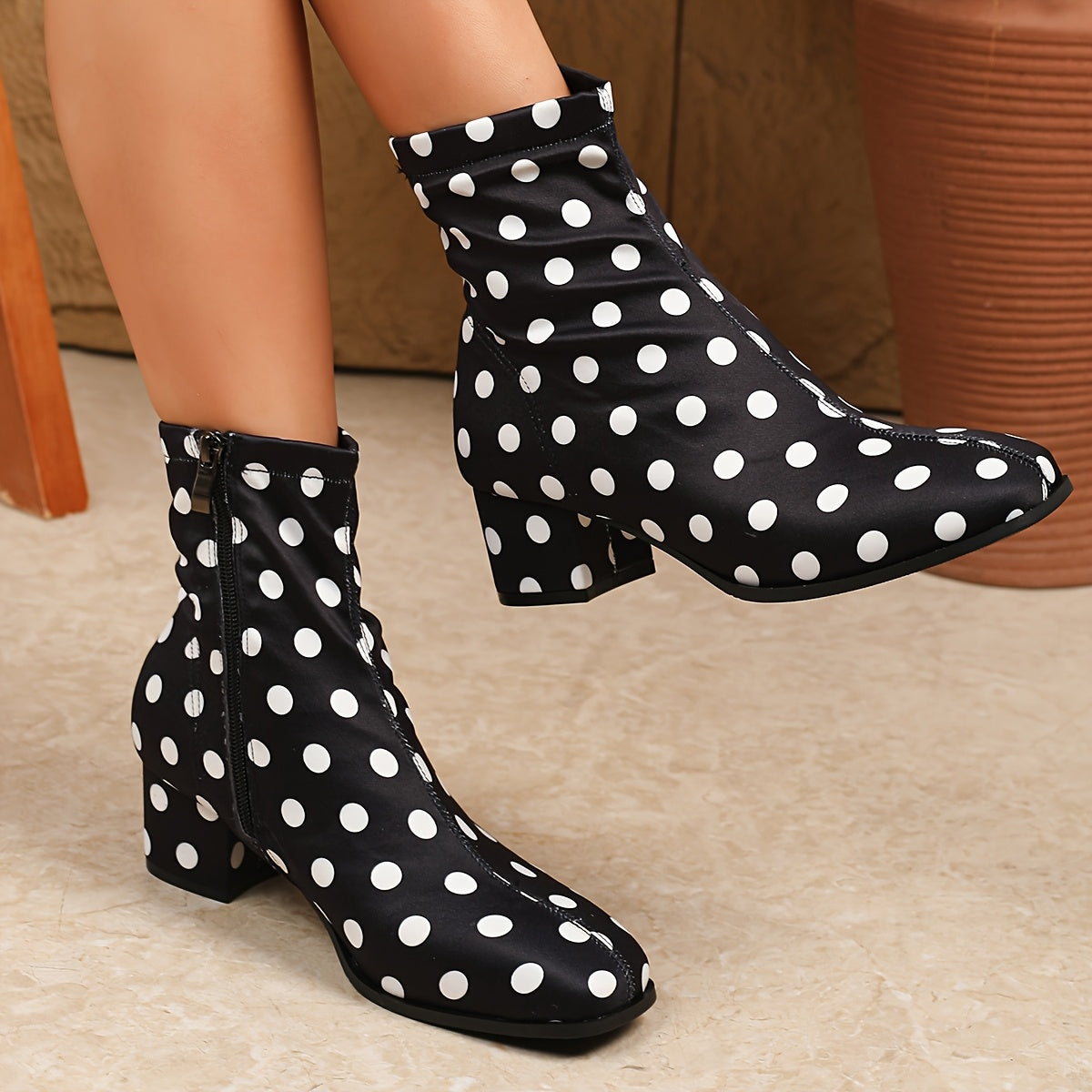 Women's Boots - Comfort Fit – Black / White – view 4