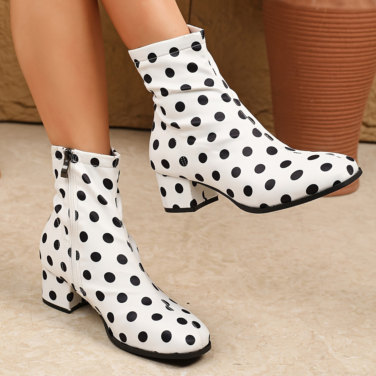 Women's Boots - Comfort Fit – Black / White – view 5