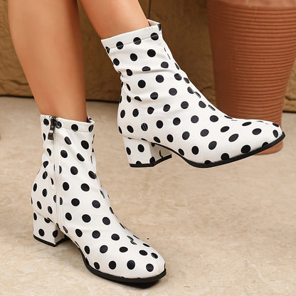 Women's Boots - Comfort Fit – Black / White – view 5
