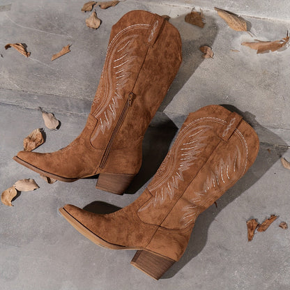 Women's Boots – Comfort Fit for Everyday Wear – Light Brown-1 – view 3