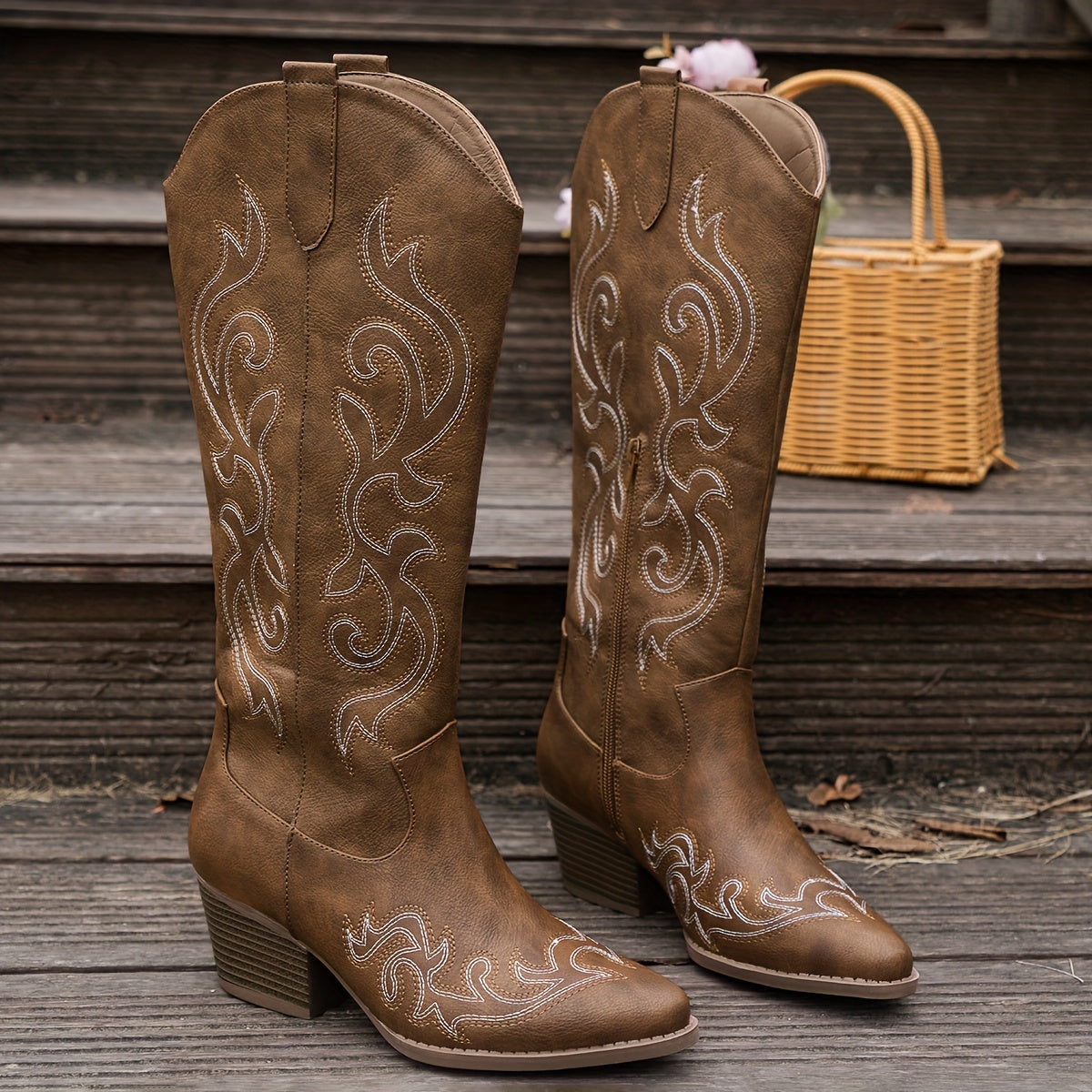 Women's Boots – Comfort Fit for Outdoor & – Light Brown-1 – view 3