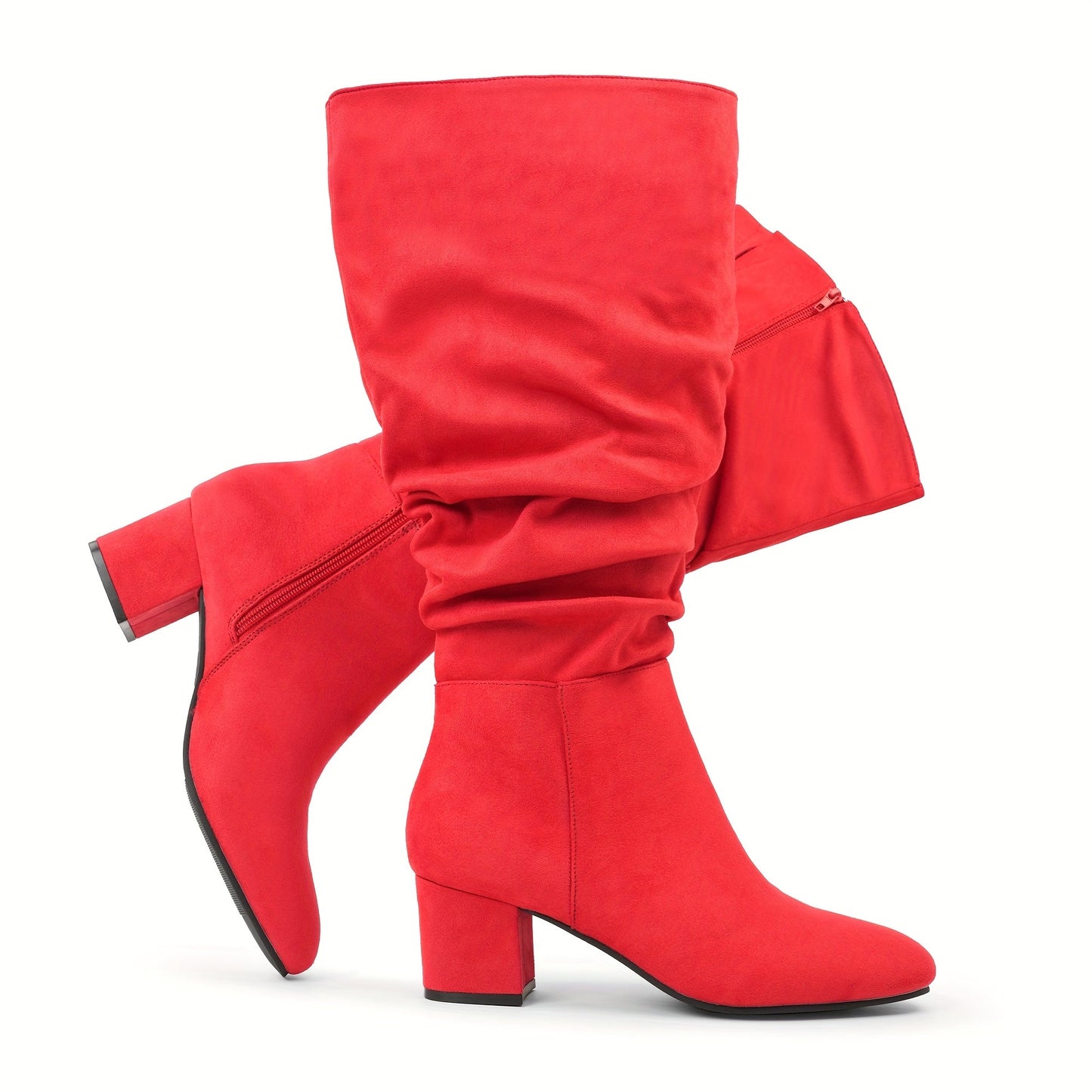 Women's Boots – Comfort Fit for Work & Events – red PU / Red – view 12