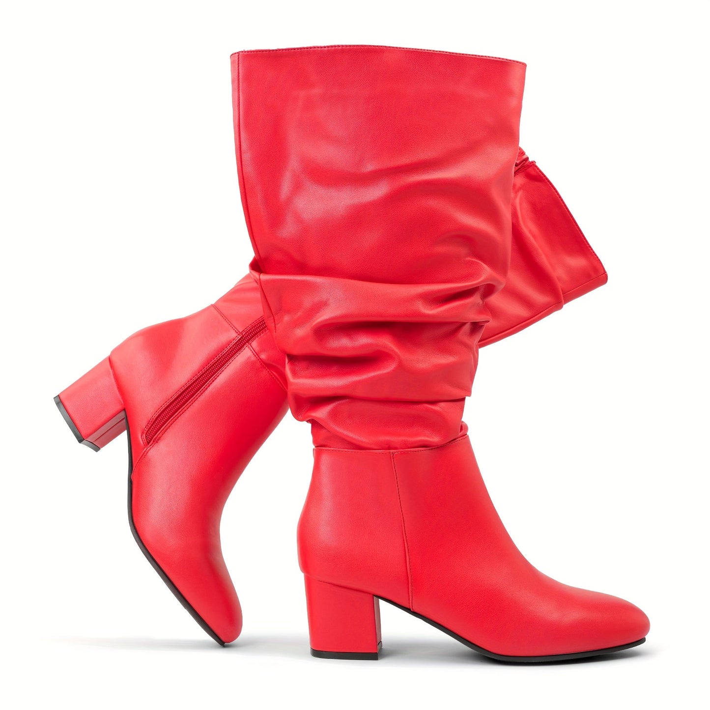 Women's Boots – Comfort Fit for Work & Events – red PU / Red – view 22