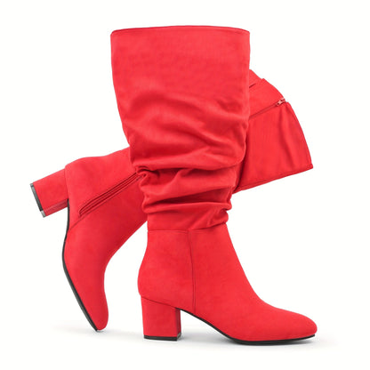 Women's Boots – Comfort Fit for Work & Events – red PU / Red – view 27