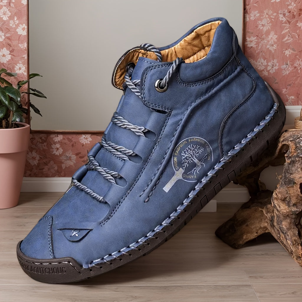 Women's Boots – Lace-Up Handcrafted for Outdoor & – Blue option – view 2