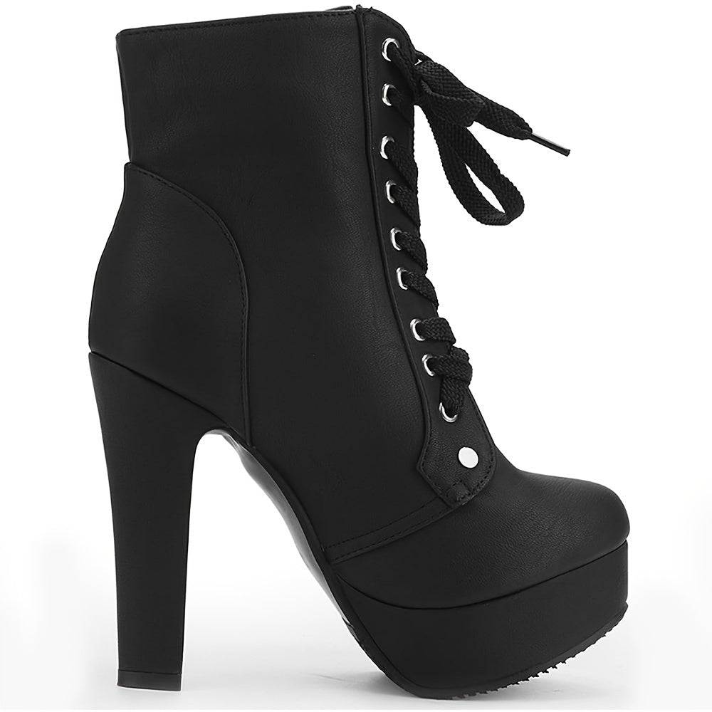 Women's Boots – Lace-Up Platform for Everyday Wear – view 8