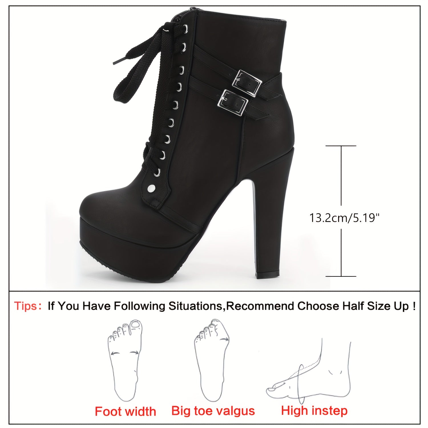 Women's Boots – Lace-Up Platform for Everyday Wear – view 9