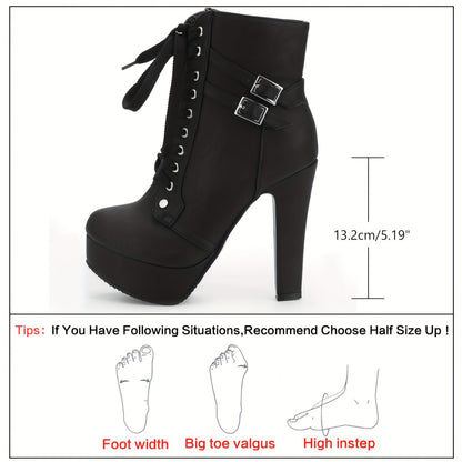 Women's Boots – Lace-Up Platform for Everyday Wear – view 9