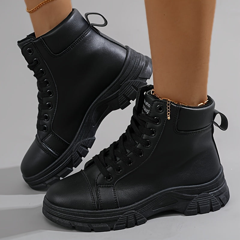 Women's Boots - Lace-Up – White – view 9