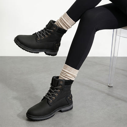 Women's Boots – Non-Slip Sole for Outdoor & – BLACK option – view 3