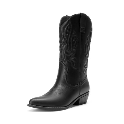 Women's Boots - Plush Lined for Everyday Wear – Black option – main product image