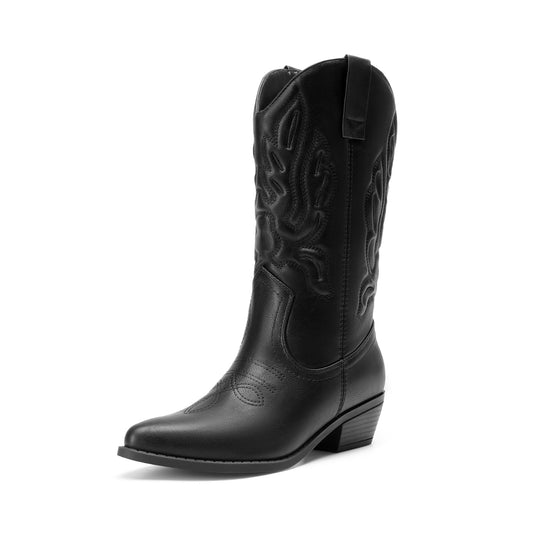 Women's Boots - Plush Lined for Everyday Wear – Black option – main product image