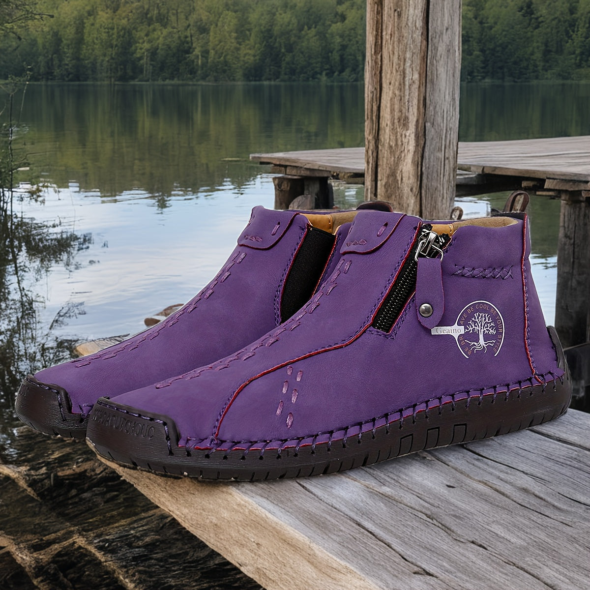 Women's Boots – Slip-On Handcrafted for Outdoor & – view 2