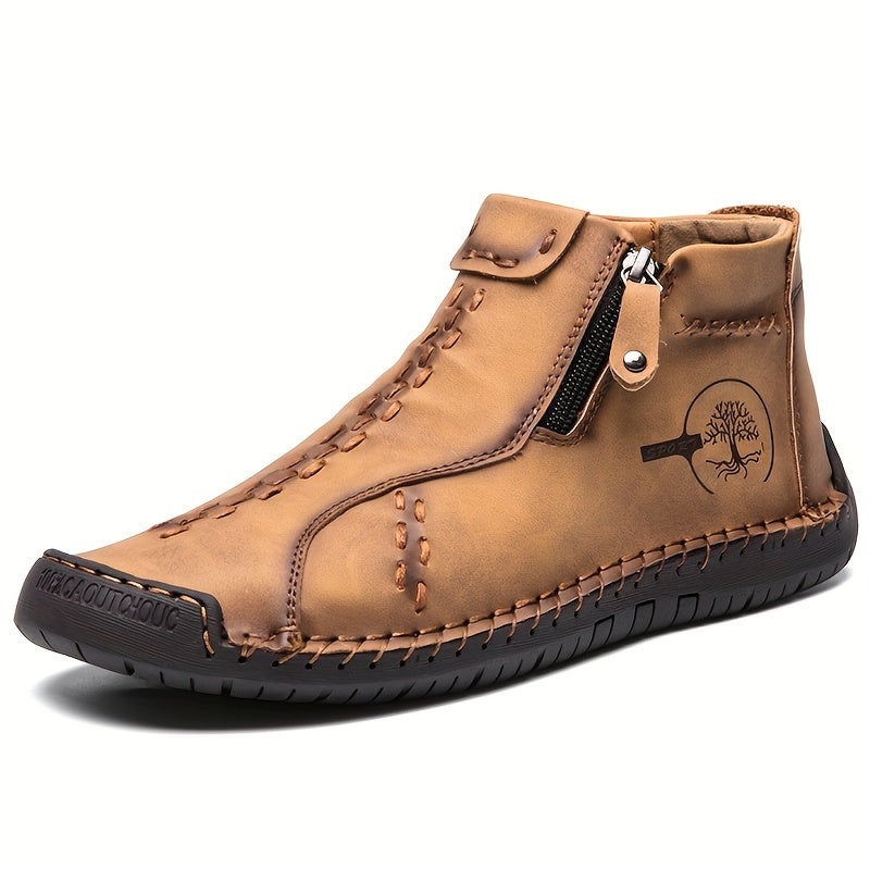 Women's Boots – Slip-On Handcrafted for Outdoor & – brown option – view 3
