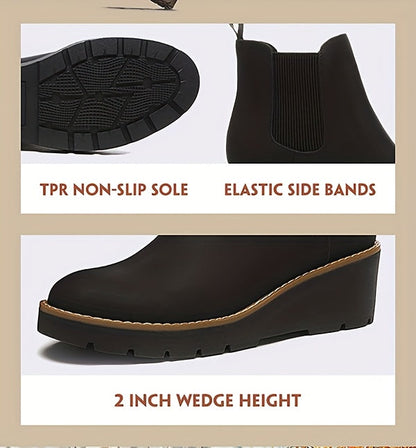 Women's Boots – Slip-On Platform for Everyday Wear – view 11