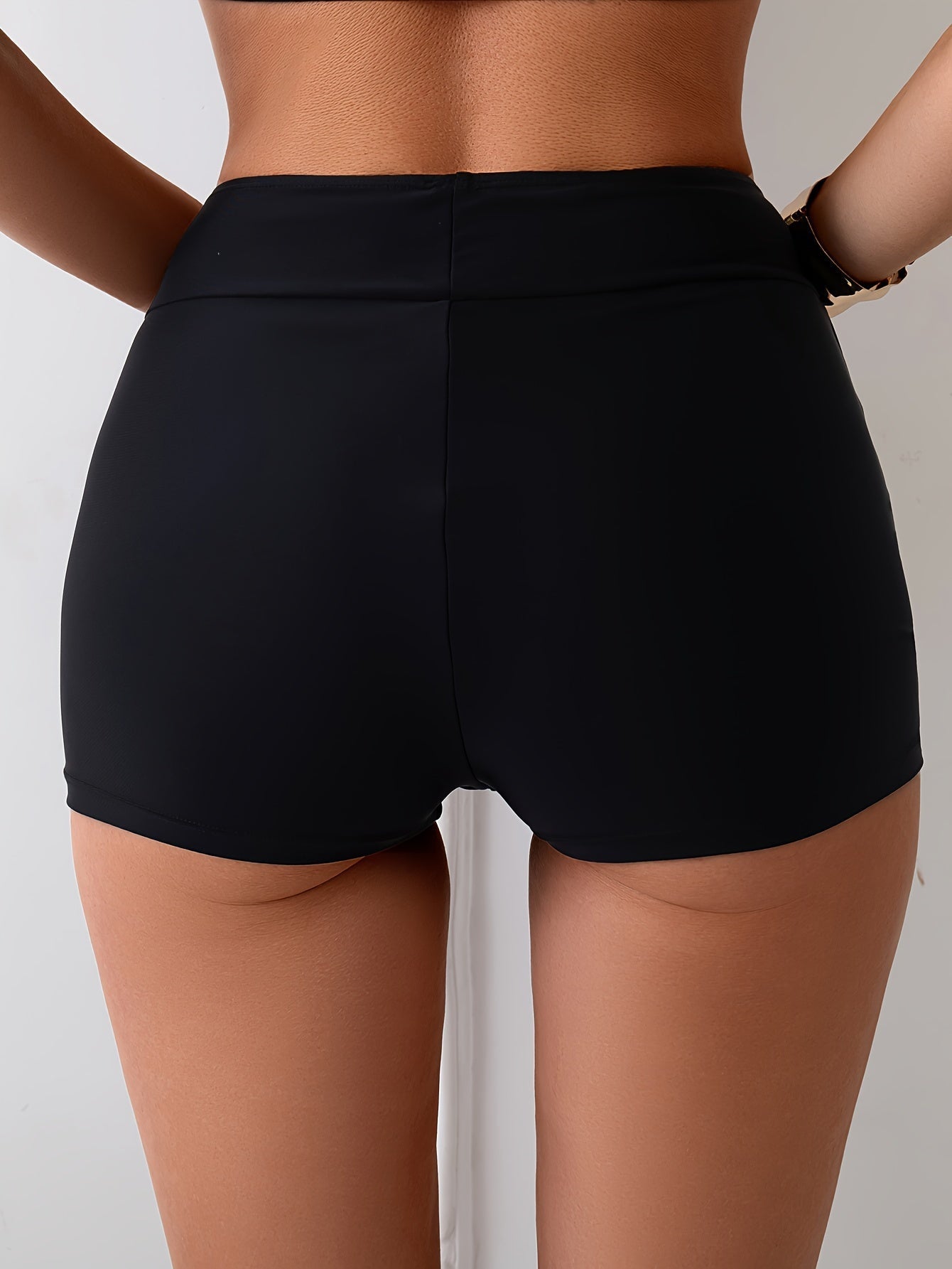 Women's Boxer Briefs - High-Waist – Black detail view