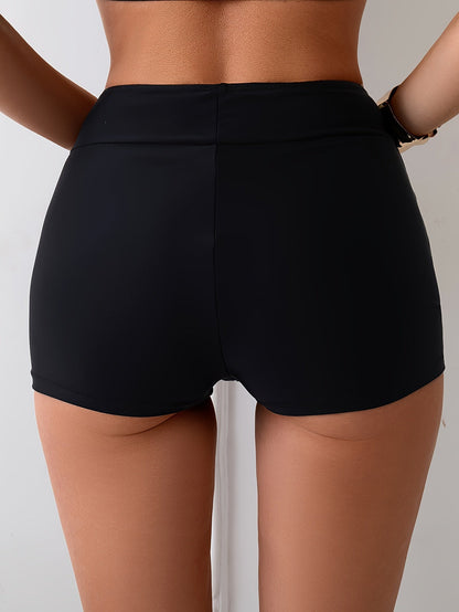 Women's Boxer Briefs - High-Waist – Black detail view